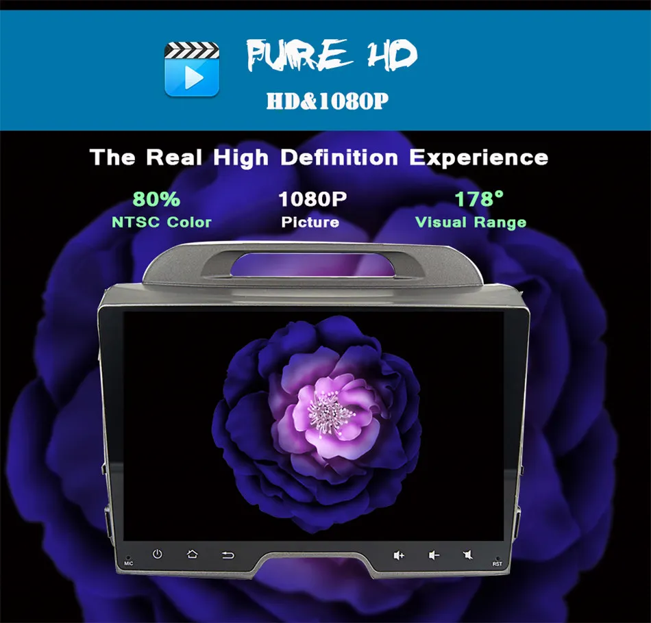 9 дюймовый ips экран android 10 0 8 ядерный автомобильный dvd плеер gps 2 din навигация видео