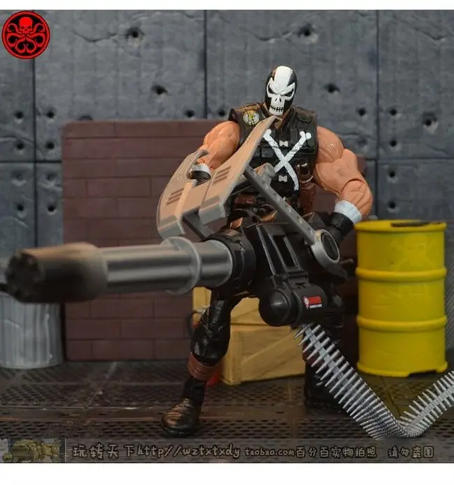 Экшн фигурка Marvel Legends Crossbones с тяжелым пулеметром 7 дюймов свободная|Игровые