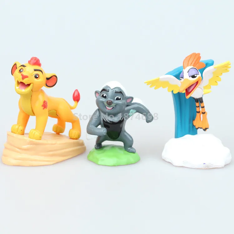 Новый Лев охранник ПВХ фигурка игрушки 5 шт. Набор Мини Kion Bunga Beshte Бегемот Фули оно