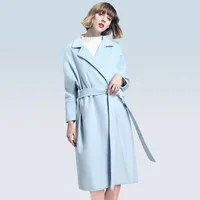 2019 Abrigo Mujer Sobretudo Ou Chang Autumn And Winter Long Fund Thickening Overcoat Woman Overknee Woollen Loose Coat Tide