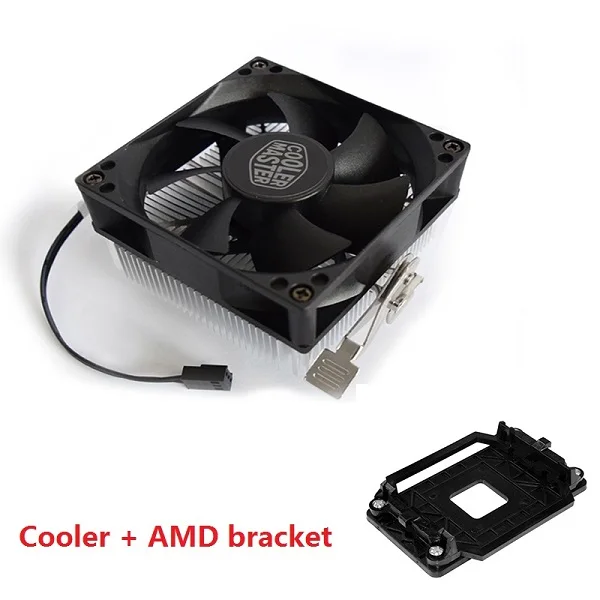 Cooler and AMD Cooler Master A30 Мини кулер для процессора 8 см тихий вентилятор для AMD AM4 AM3 AM3+ AM2 AM2+ FM2 FM2+ FM1 80 мм вентилятор PC радиатор - Цвет лезвия: Cooler and AMD