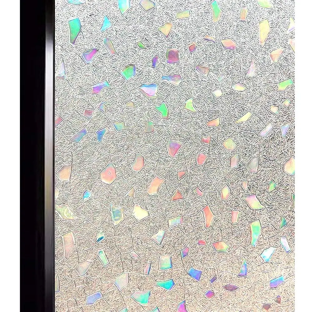 Funlife 75x200cm 3D Window Films Privacy Self-adhesive Film Static Decorative Glass Sticker Heat Control Anti UV | Дом и сад