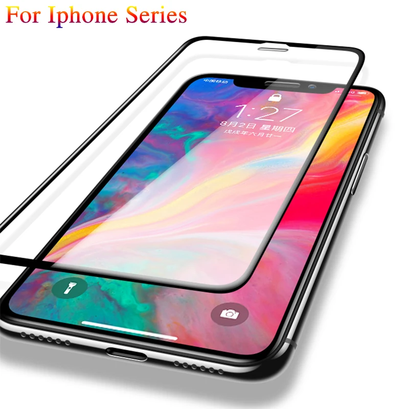 Защитное стекло для iphone 10 закаленное ipon ipone i phone 7 8 plus X Защитная пленка с полным