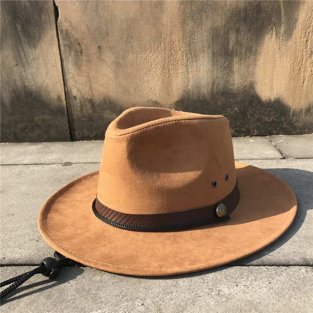 Женская и мужская полая шляпа от солнца в западном стиле для папы Boater Sombrero Hombre