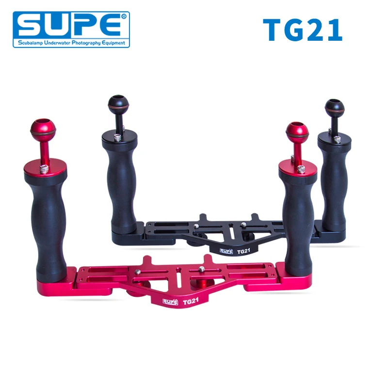 SUPE Scubalamp TG21 двойной лоток ручка Подводные аксессуары для подводного плавания