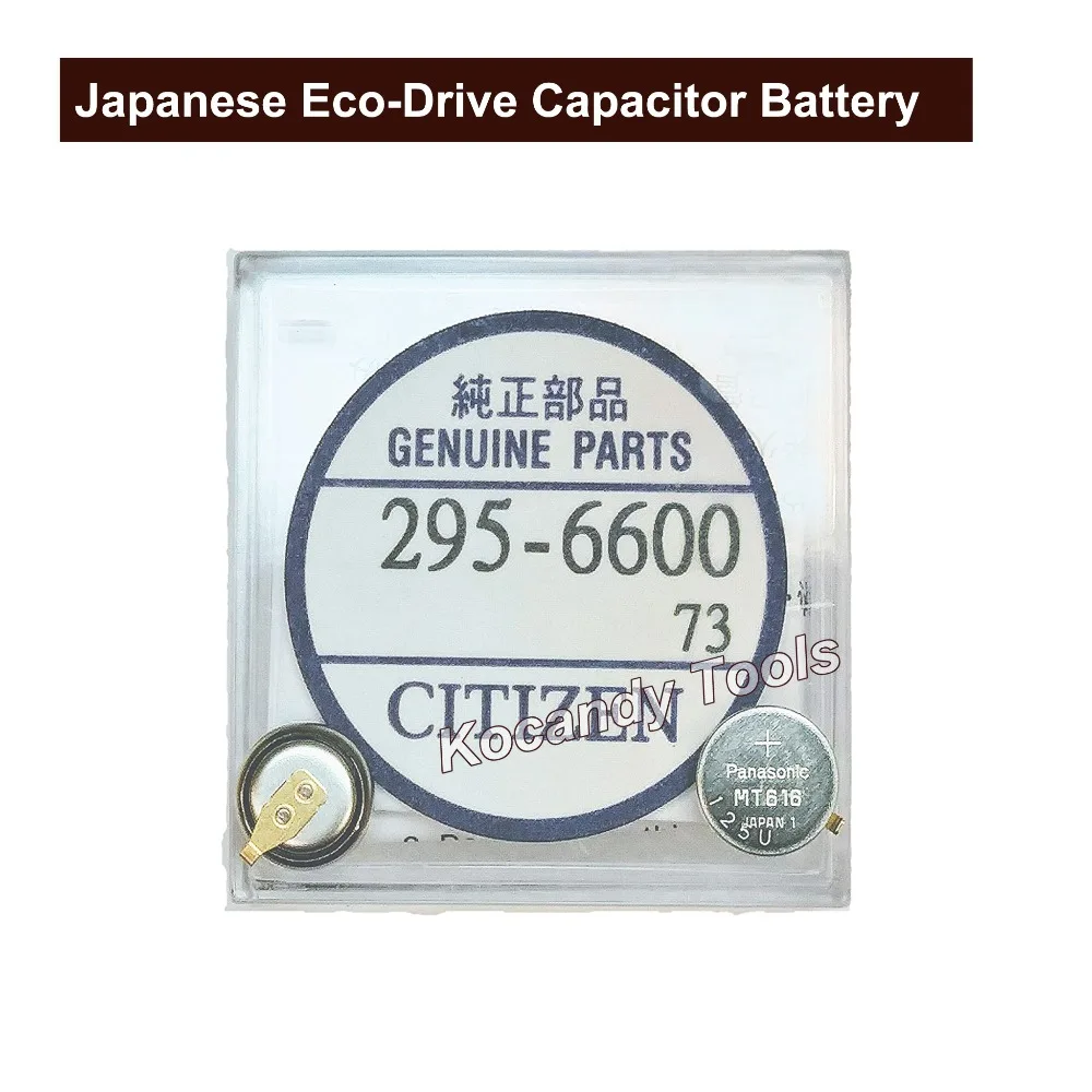 

Panasonc Capacitor Battery 295.66 for Citzen Eco-Drive G820M Watch Part No. 295-6600 Watch Battery Accumulator MT616