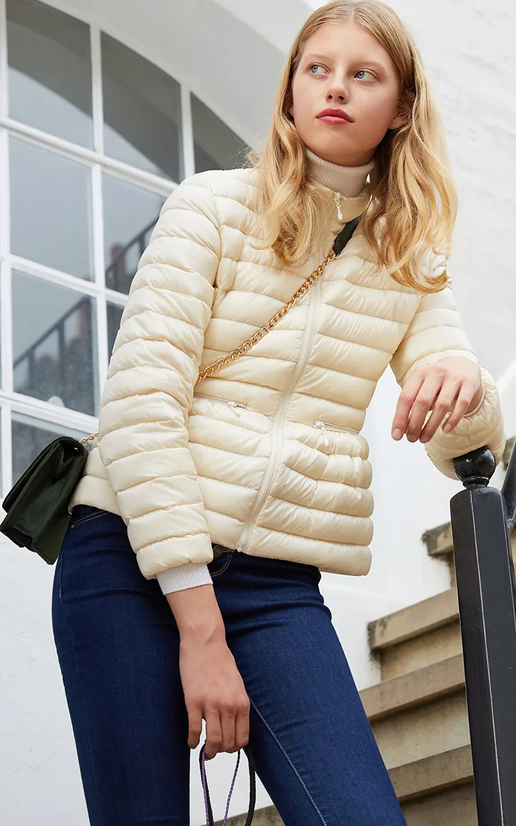 Vero Moda новая пуховик женский парка женскаязимняя куртка для женщин Талия короткий складной портативный короткий пуховик для женщин | 318423527