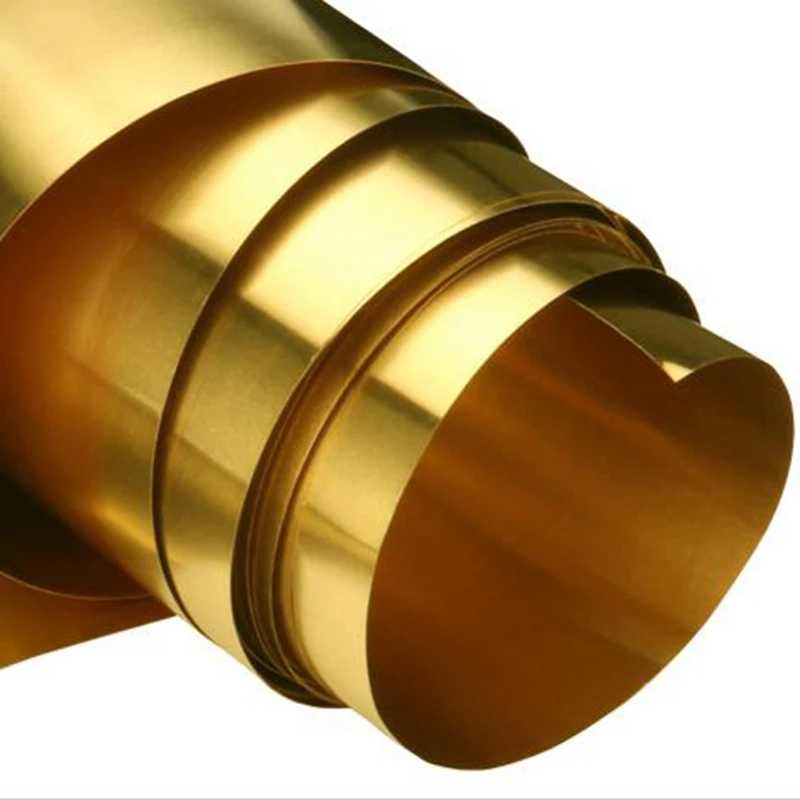 Thick 0.05mm Width 200mm Thin Latten Flitter Gold Sheet Yellow Copper Foil Brass Plate Strip | Инструменты