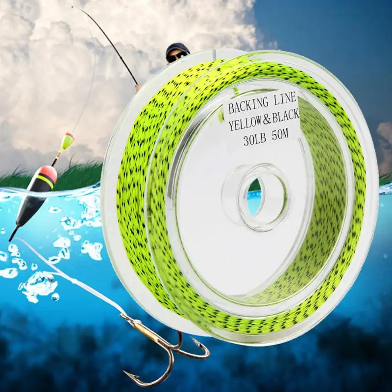 Fly fishing 1 шт. белый/зеленый/красный цвет 50 м леска 30 фунтов плетеная 8 плетений с