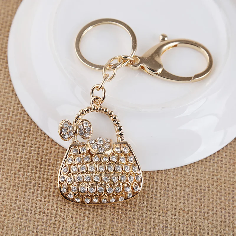 Новинка стразы брелок в форме сумочки кристалл кошелек сумка Женская сумочка