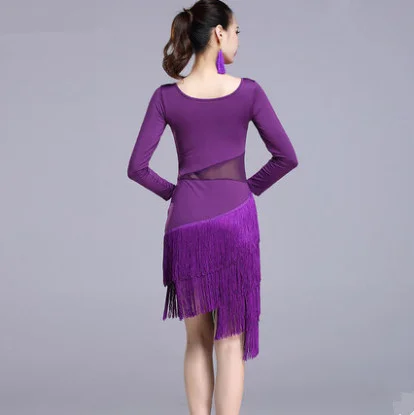 2019 взрослый/платье с кисточками для латинских танцев Для женщин и девочек/леди ча