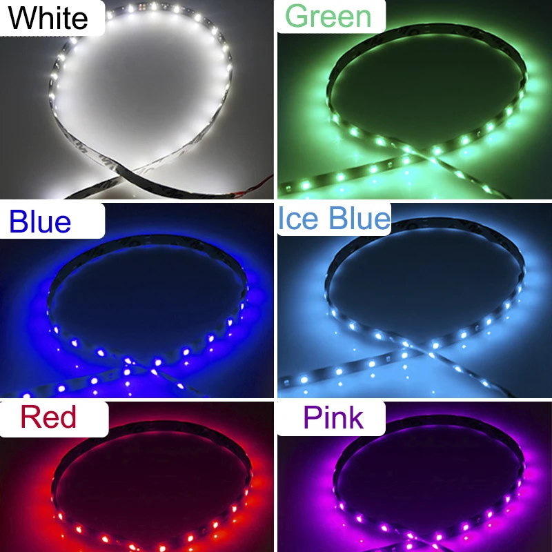 5 шт. 30 см 3528 SMD супер яркий 15 светодиодный гибкий неоновый DIY домашний