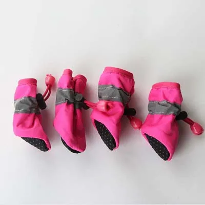 Rose Red Дизайн; модная обувь для собак; 7 цветов; Высококачественная водонепроницаемая обувь для маленьких собак; Уличная обувь для щенков; повседневные непромокаемые сапоги; 10E - Цвет: Rose Red