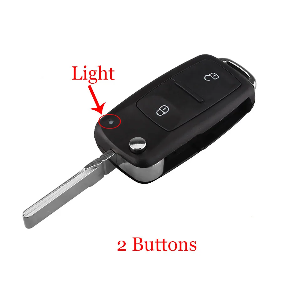 2Buttons 3 кнопки складной Автомобильный ключ Switchblade ключ флип ключ оболочка для VW polo passat b5 Tiguan Golf VOLKSWAGEN Seat Skoda авто ключ пустой - Количество кнопок: 2Buttons