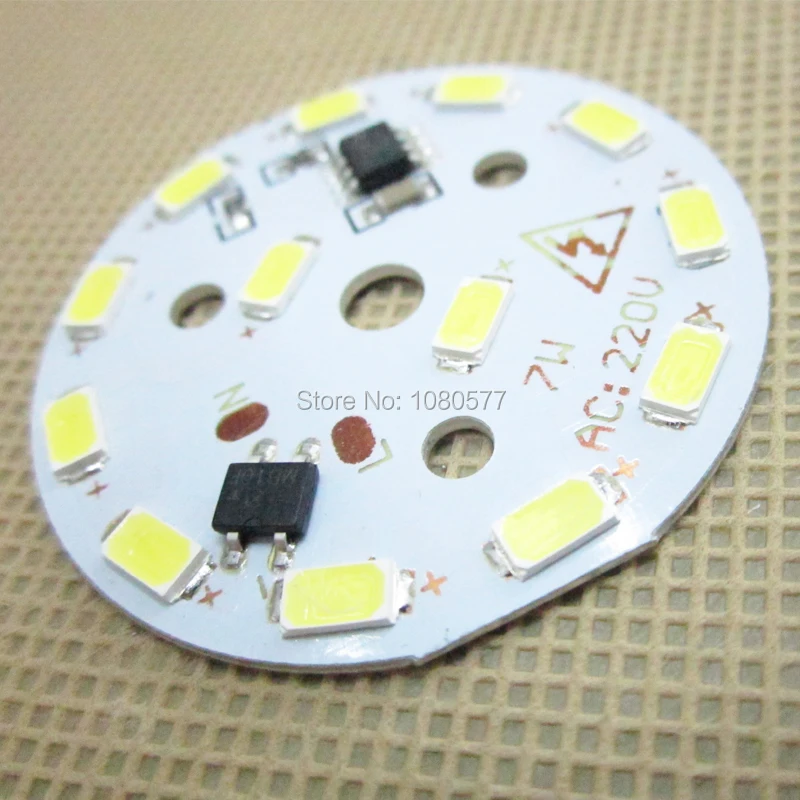 1 шт. ac 220 В SMD 5730 светодиодный светильник PCB, Диммируемый интегрированный Смарт IC драйвер 3 Вт 5 Вт 7 Вт 10 Вт 12 Вт 15 Вт 18 Вт 24 Вт белый и теплый белый
