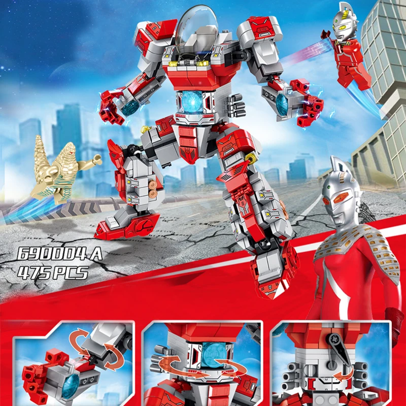 Savin Ultraman модель блоки игрушки Мех телограждение Монстр Блейк Кинг строительные