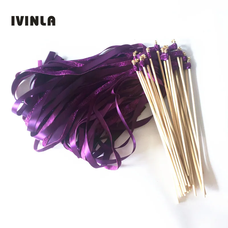 Новое поступление 50 шт./лот фиолетовая блестящая + пятнистая лента палочки