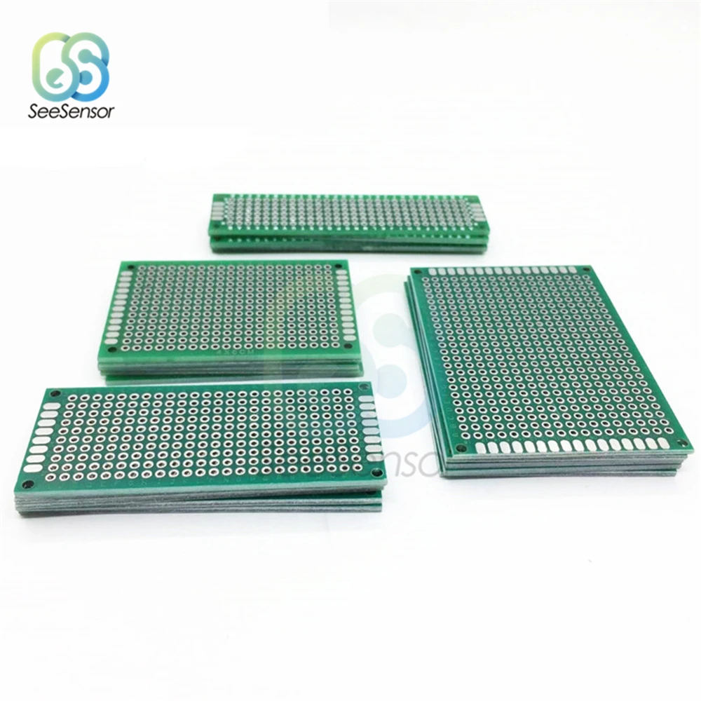 20 шт. 2x8 3x7 4x6 5x7 см двухсторонний прототип Diy универсальная печатная плата опытная
