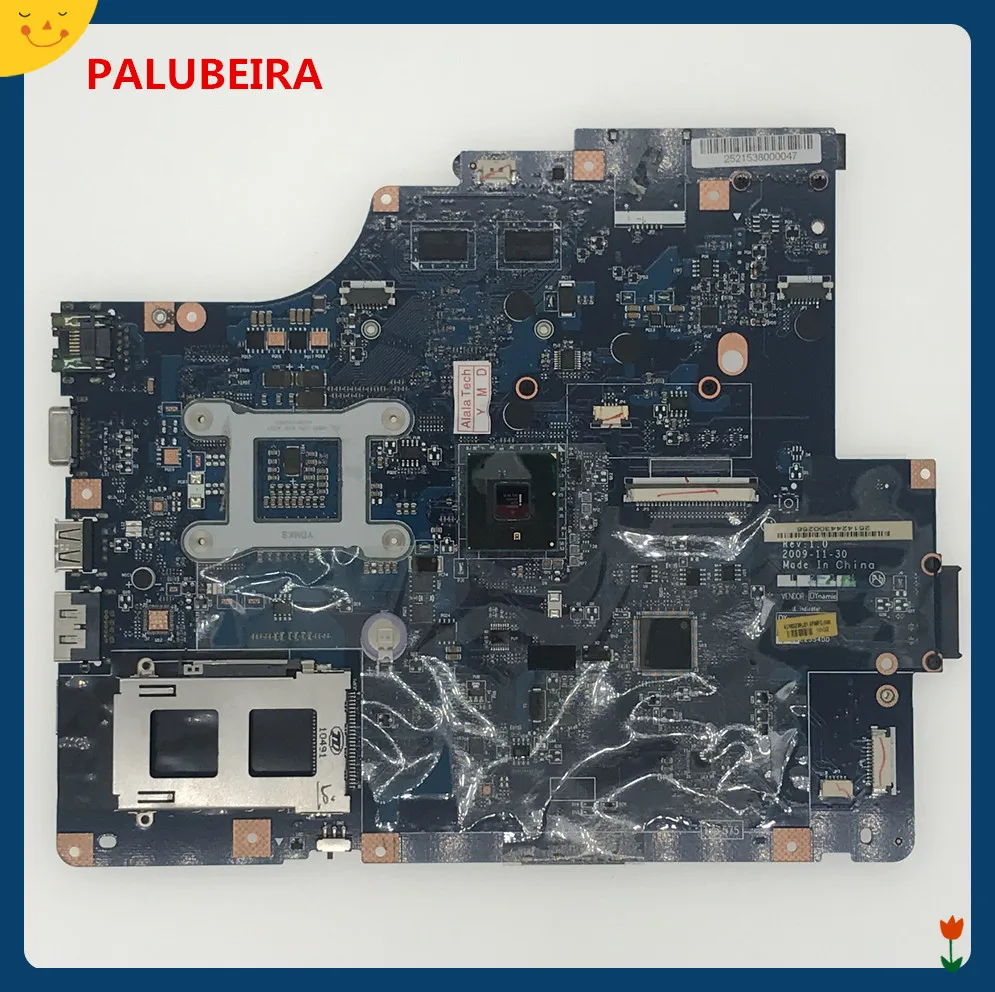 PALUBEIRA для Lenovo Z560 (с HDMI портом) Материнская плата ноутбука NIWE2 LA 5752P 11S69034707 HM55 VRAM 1 гб