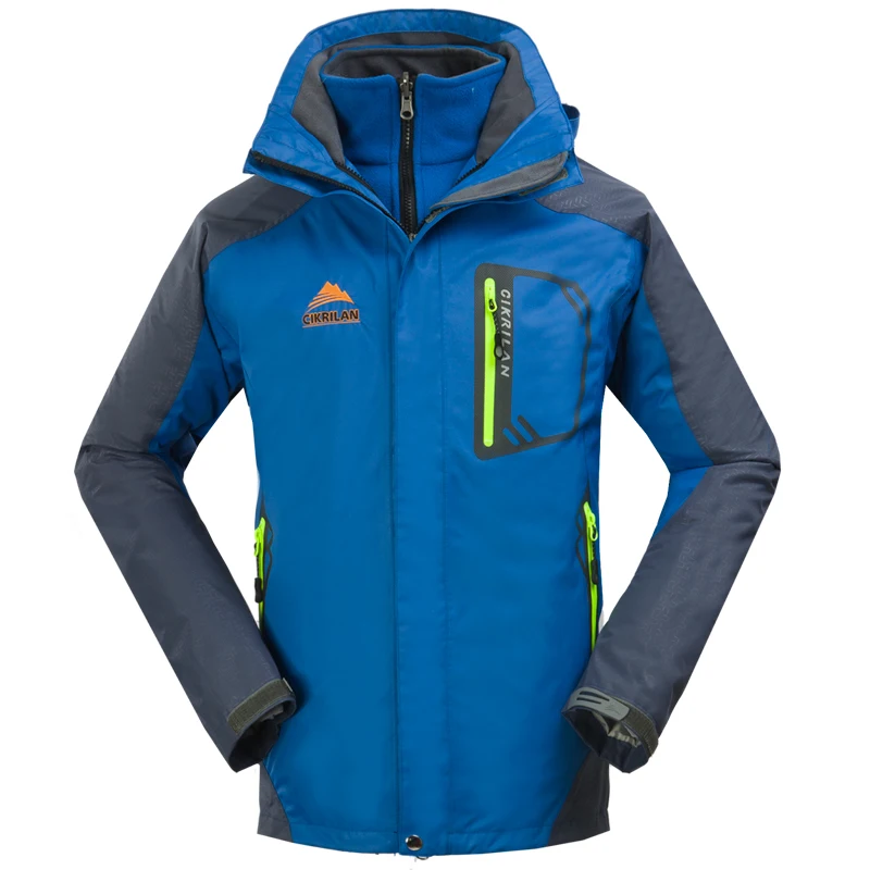 2017 Водонепроницаемость поход на открытом воздухе куртка Для мужчин двойной Слои