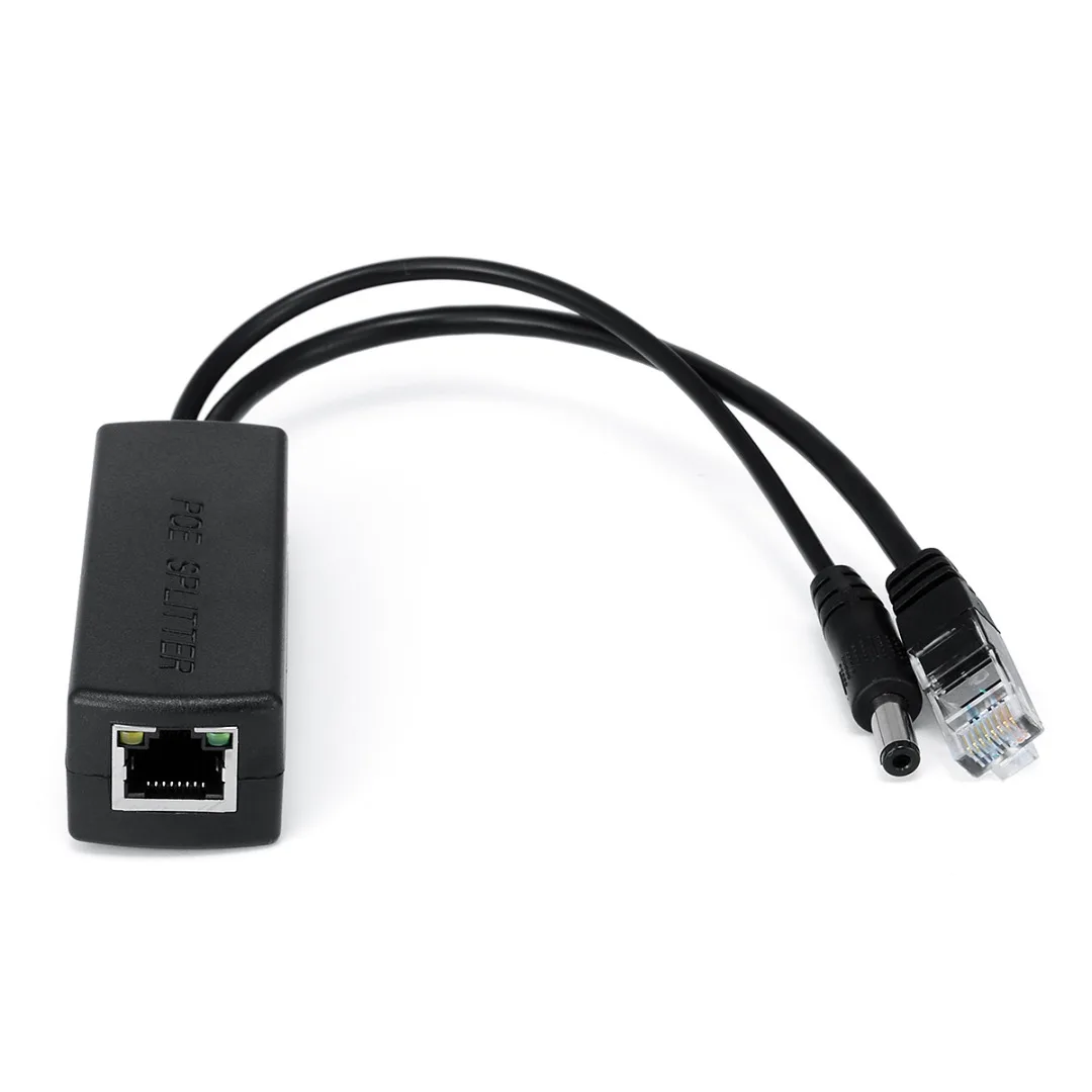 Новое поступление 1 шт. активный сплиттер PoE Power аудио кабель через Ethernet 48В до 12В