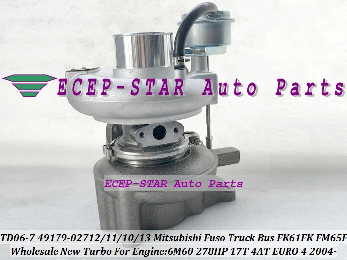 TD06-7 49179-02712 49179-02711 ME304598 Turbo Turbocharger For Mitsubishi Fuso Truck Bus Various FK61FK FM65F 2004- 6M60 17T 4AT |