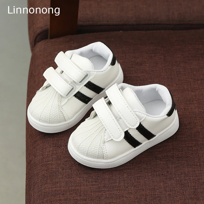 Linnonong/Детские кроссовки; повседневные Детские Мягкие осенние кроссовки; Chaussure Enfant; спортивная обувь для девочек и мальчиков; милые весенние кроссовки в полоску