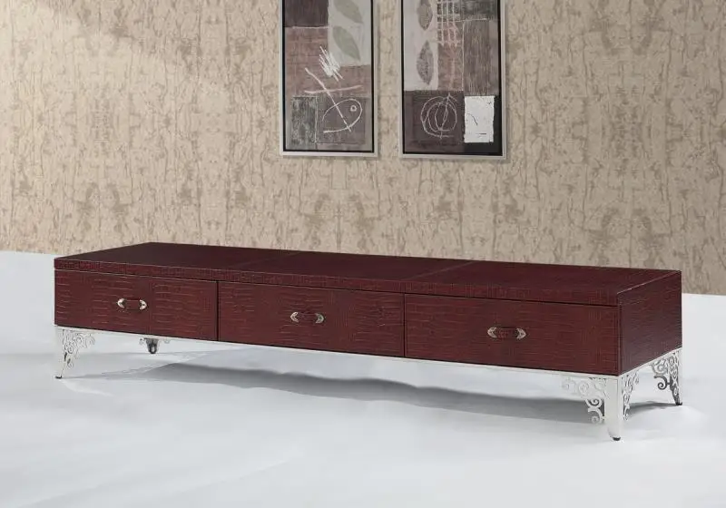 

Домашняя мебель для гостиной, подставки для телевизора в современном стиле, модная кожаная поверхность и декорированный маленький шкафчик ...