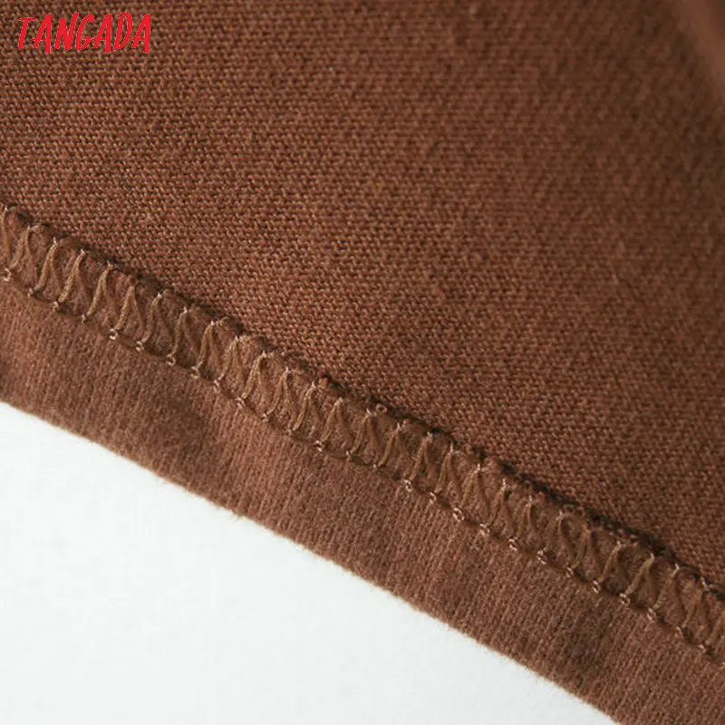 Tangada, модная черно-белая футболка, Корейская одежда, животный узор, футболка, короткий рукав, vogue, повседневный Топ, футболка, женские рубашки, 2TB01