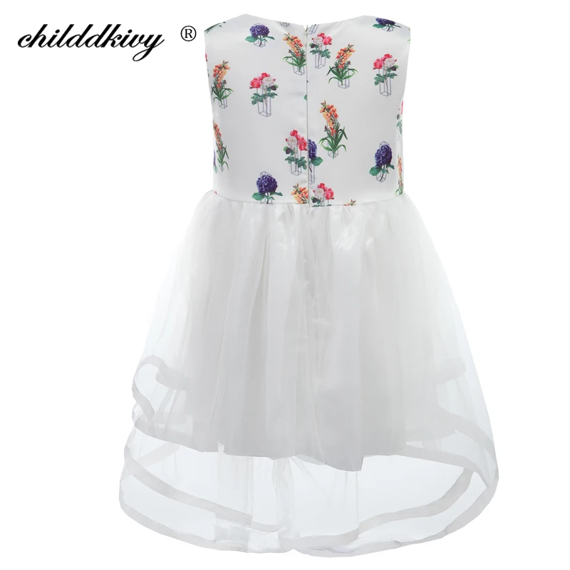 ChildDkivy 3-12Y Baby Girls Dress Summer 2018 Lace Princess for Clothes Kids Dresses 10 ears | Детская одежда и обувь