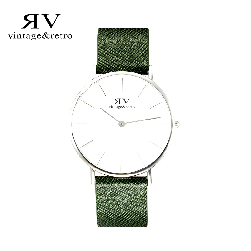 Коммерческие мужские часы большой циферблат Мужчины подлинная кожаный ремешок