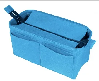 Light Blue Настраиваемый Войлок Tote Organizer(w/Top Zipper) Neverfull MM GM PM Speedy 30 25 35 40 кошелек вставка сумка для подгузников - Цвет: Light Blue