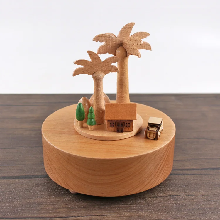 Подарок на день Святого Валентина деревянная музыкальная шкатулка|music box|wooden music