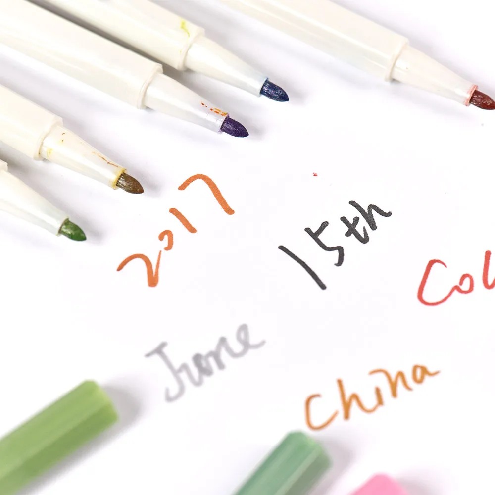 Набор маркеров-ручек набор для подсветки и маркировки металлических цветов с