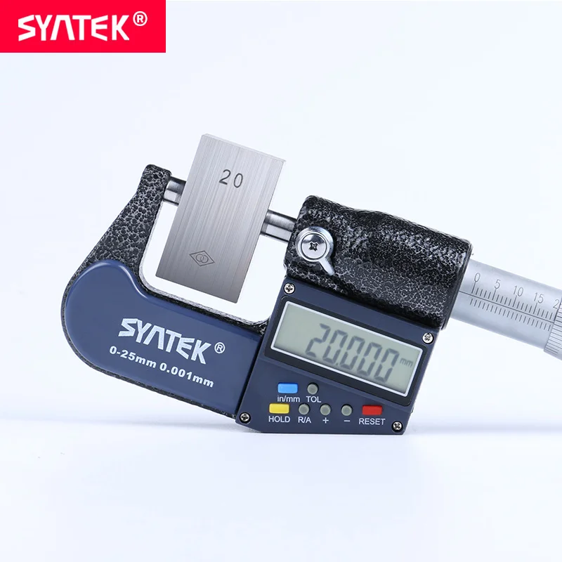 Syntek 0 001 мм электронный цифровой внешний микрометр 25 50 1 2 дюйма Калибр измеритель