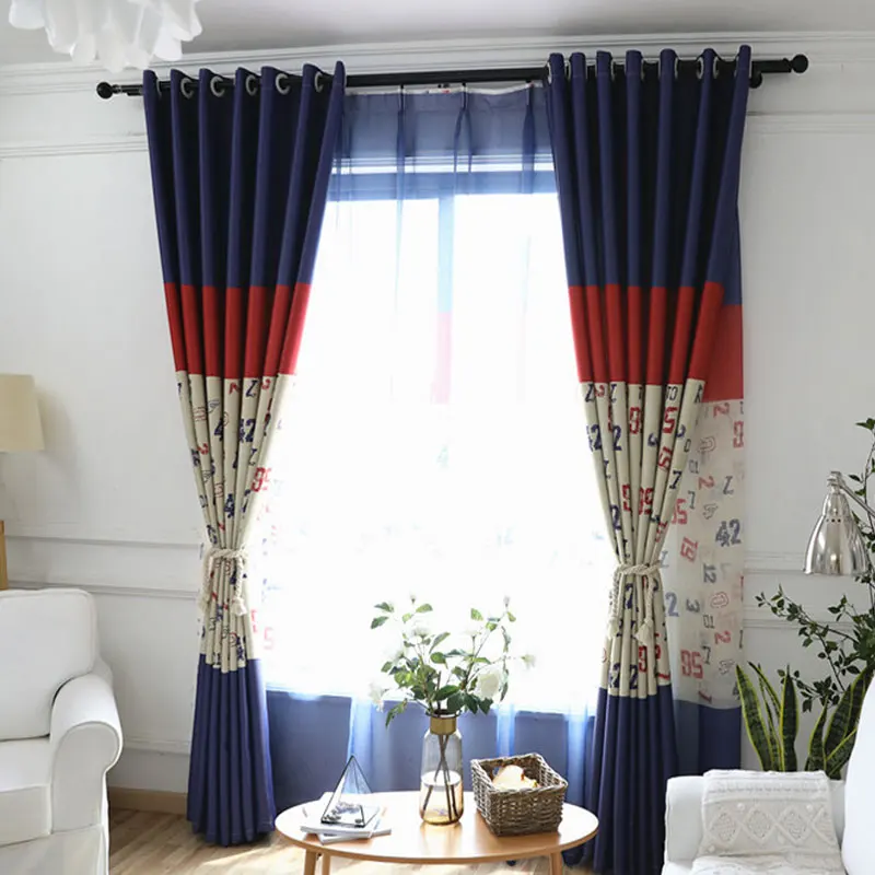 Капитан Америка детская занавеска Средиземноморский стиль Шевроле сращивания