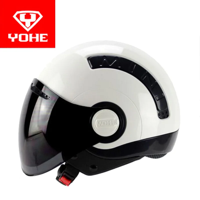 Мотоциклетный мини шлем YOHE Half Face мотоциклетные шлемы с полулицевой поверхностью