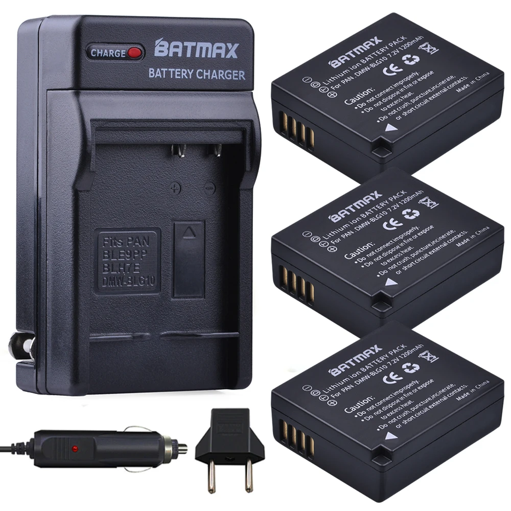 Аккумулятор Batmax для телефона 3 шт. DMW BLG10 BLG10E цифровой аккумулятор + Цифровое