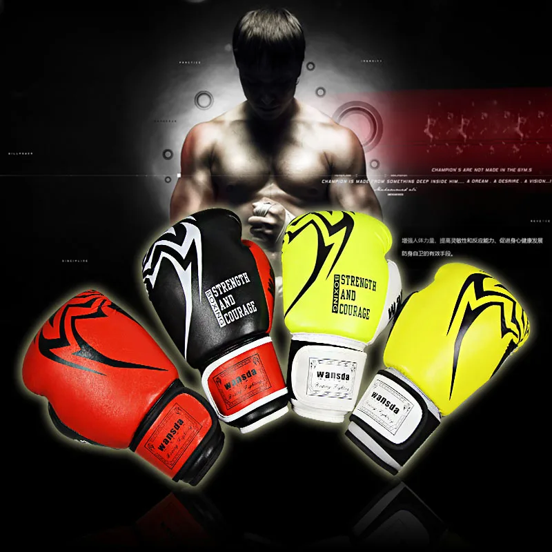 

1 Pair Training Boxing Gloves Women Men Fighting Sandbag Training Mitts luvas boxeo Guantes Fighting Hand Protector Gloves