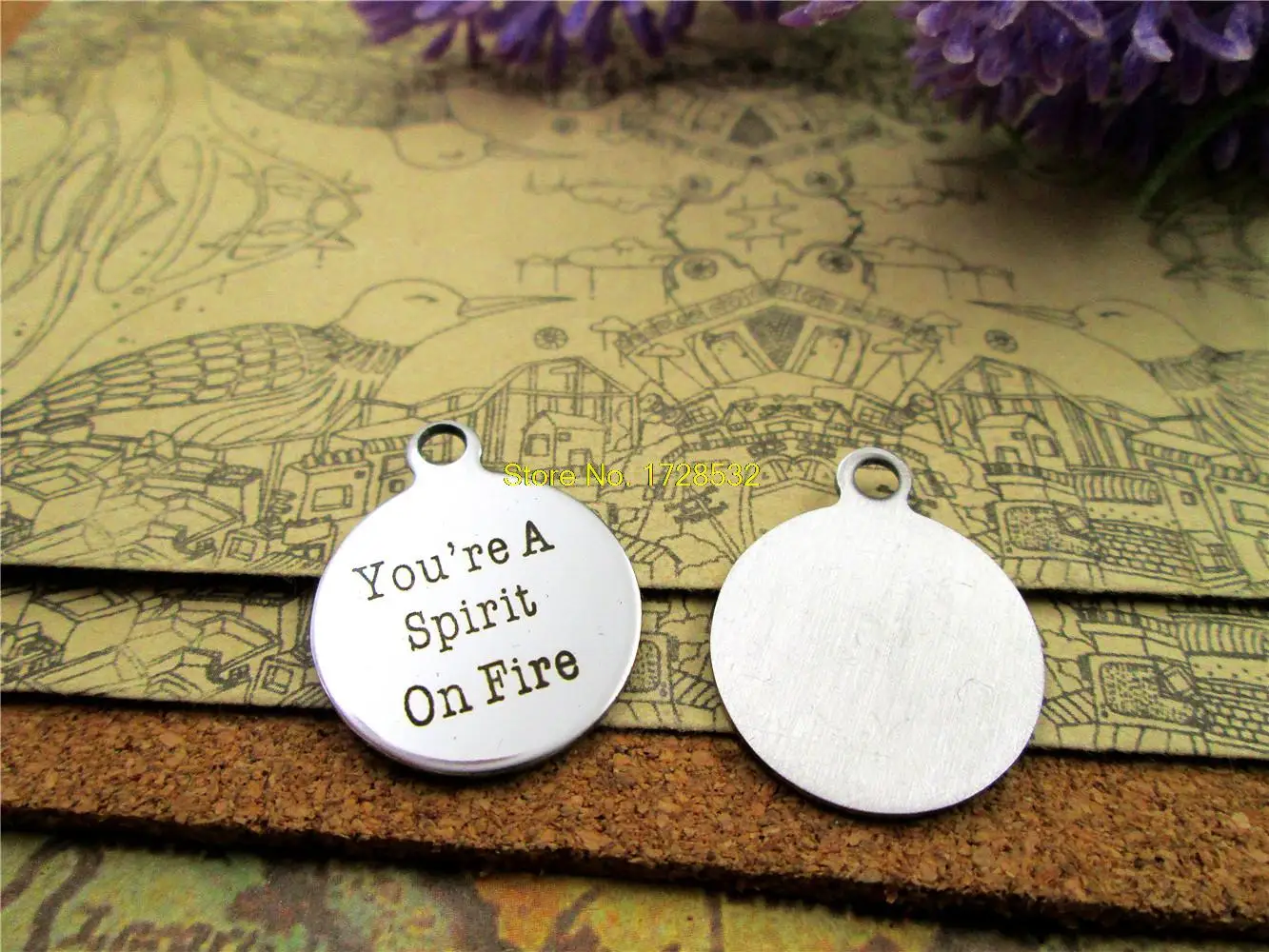 Подвески из нержавеющей стали you are a spirit on fire 10 шт.|charm charm|charm steelcharm pendant |