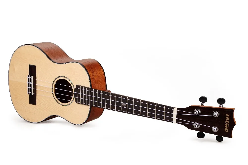 Укулеле из твердой ели тенор Гавайская Топ укулеле 26 дюймов маленькая гитара