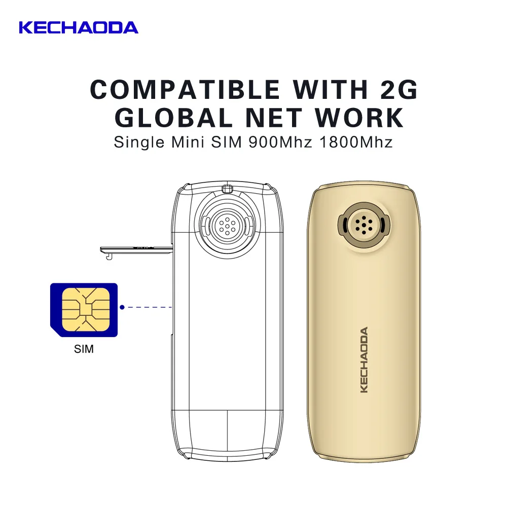 KECHAODA K10 Bluetooth гарнитура Мобильный телефон все в одном 0 66 &quotMTK6261DA 32MB + 250mAh сотовый