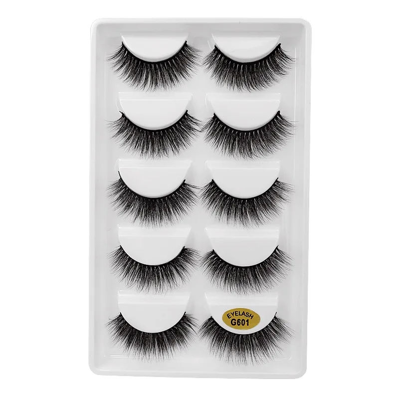 

3D Mink Hair False Eyelashes Plastic Cotton Stalk Eyelashes Soft False Eyelashes