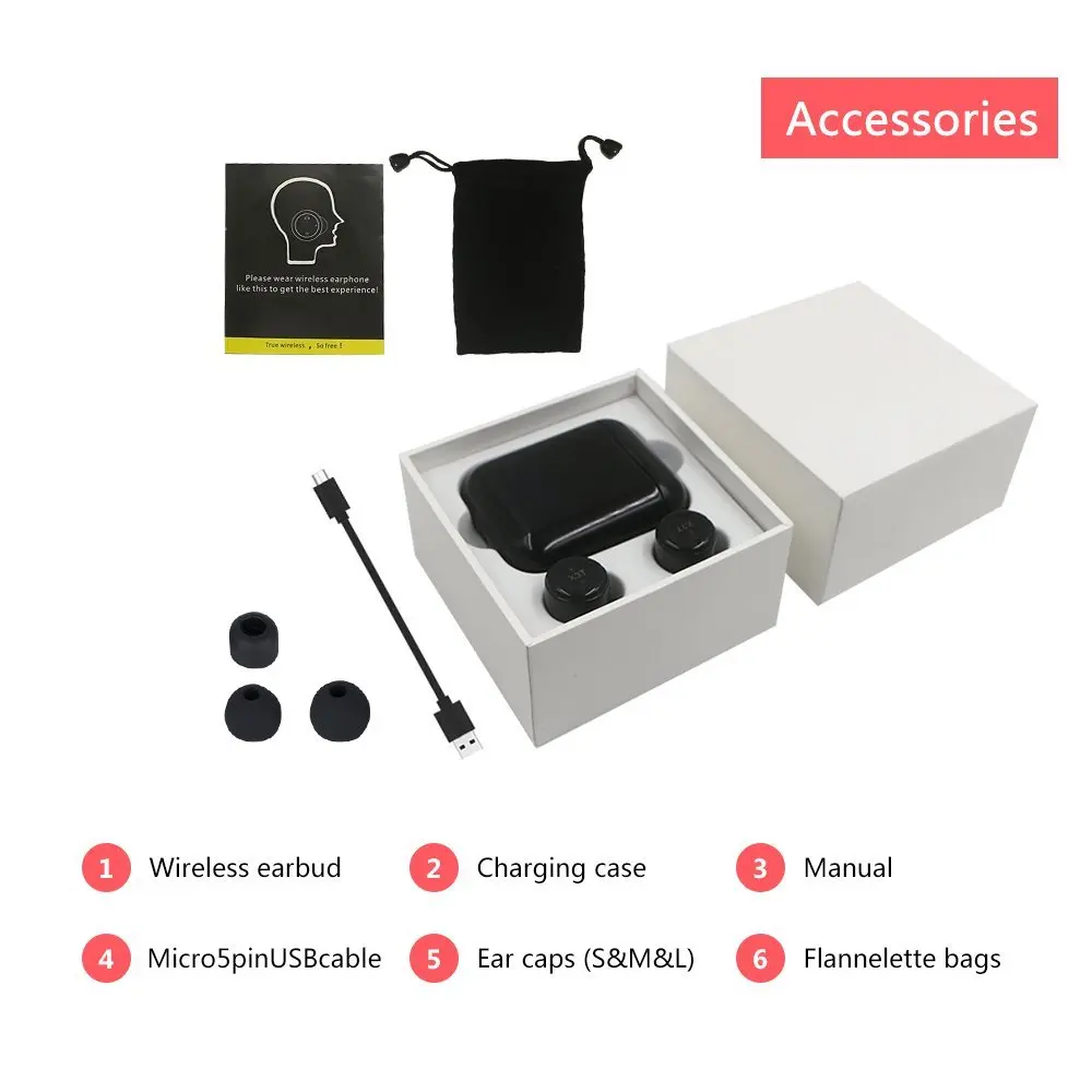 X3T bluetooth гарнитура TWS touch CSR4.2 наушники|Наушники и гарнитуры| |