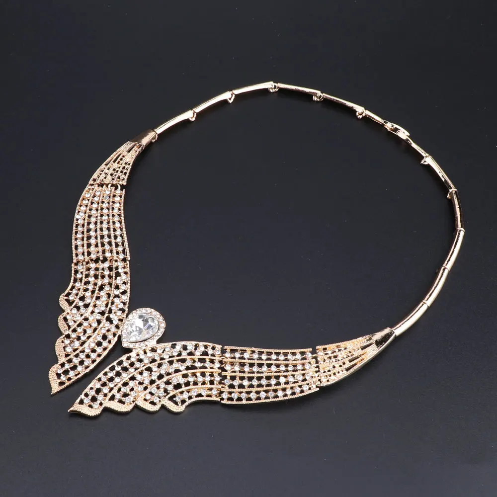 2018 нигерийский Свадебный набор украшений для женщин Африканский Дубай золотой