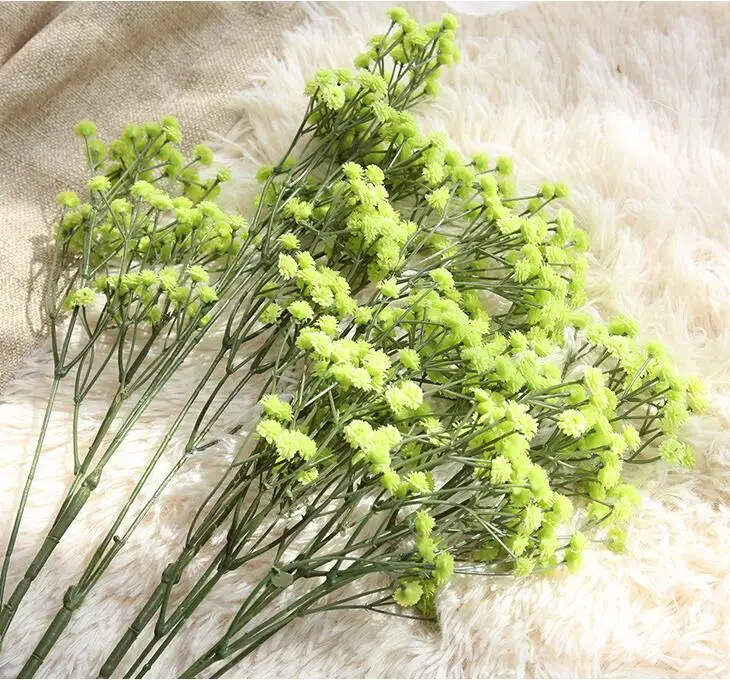 Маленькая свежая Звездная Gypsophila искусственная Цветочная подделка Цветочная композиция для домашнего свадебного украшения Мягкий гель искусственные цветы
