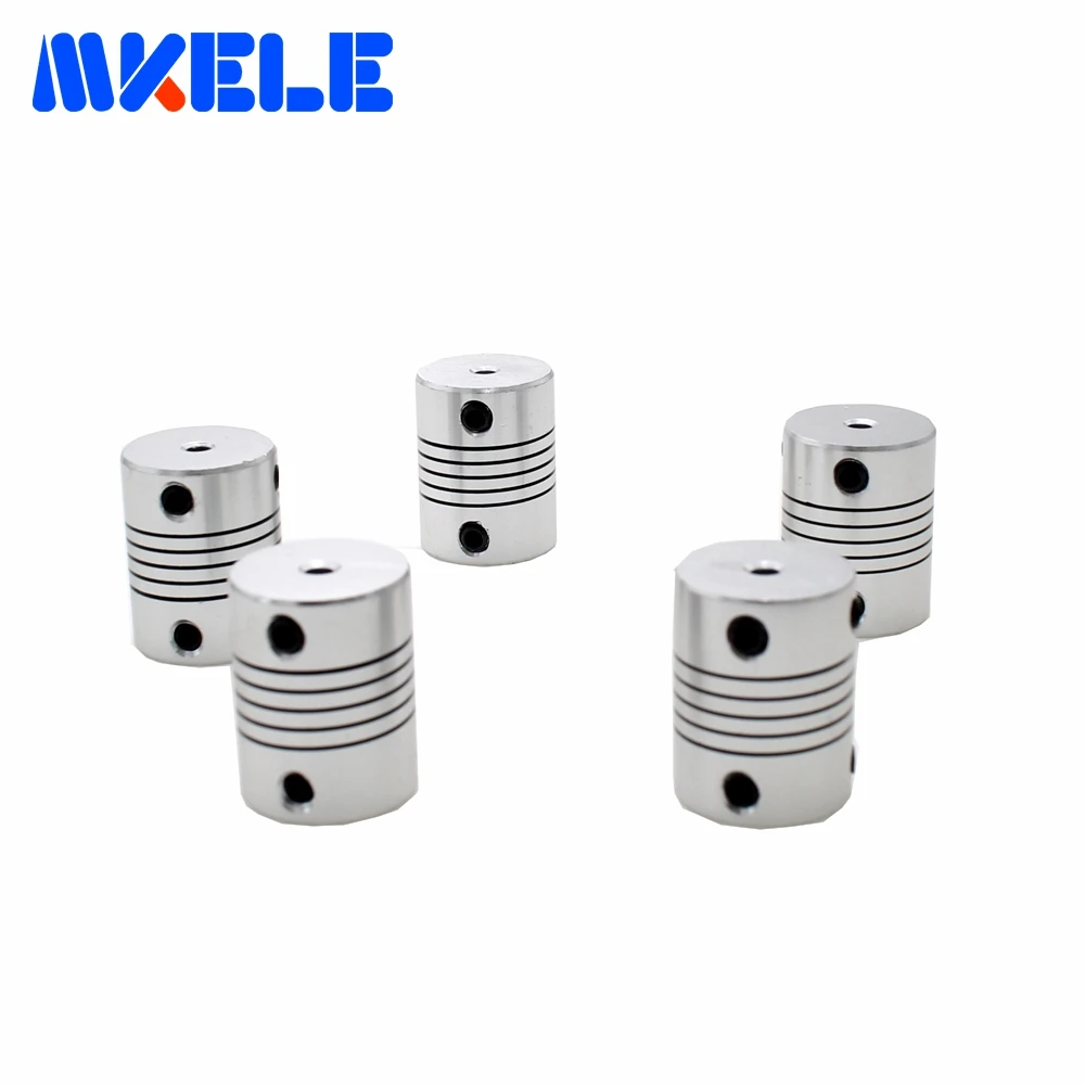 5 шт. алюминиевый шаговый двигатель гибкий вал Соединительная муфта кодеры