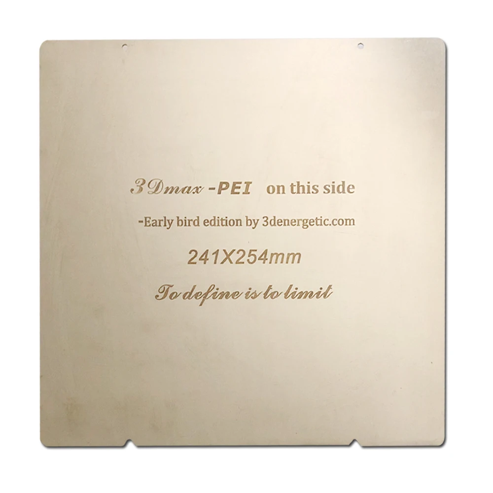 ENERGETIC Upgrade Mk52 Spring Steel Sheet Heated Bed Platform 3D Printer Printing PEI Buidplate 241x254mm for Prusa i3 Mk3 | Компьютеры и