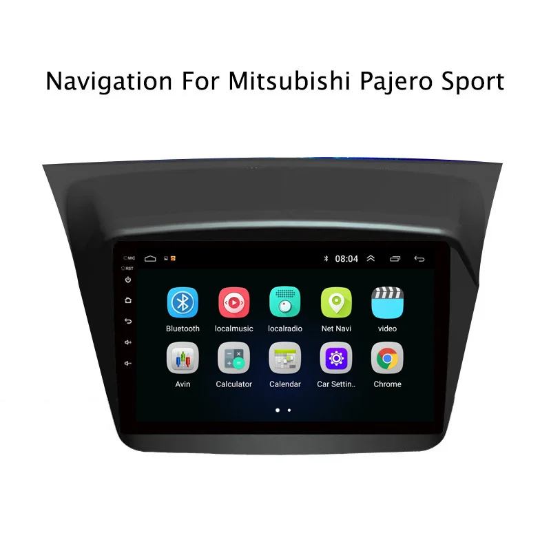 Ectwodvd 9 &quotAndroid 8 1 автомобильный dvd плеер gps навигация для Mitsubishi Pajero Sport 2013 2017 Радио