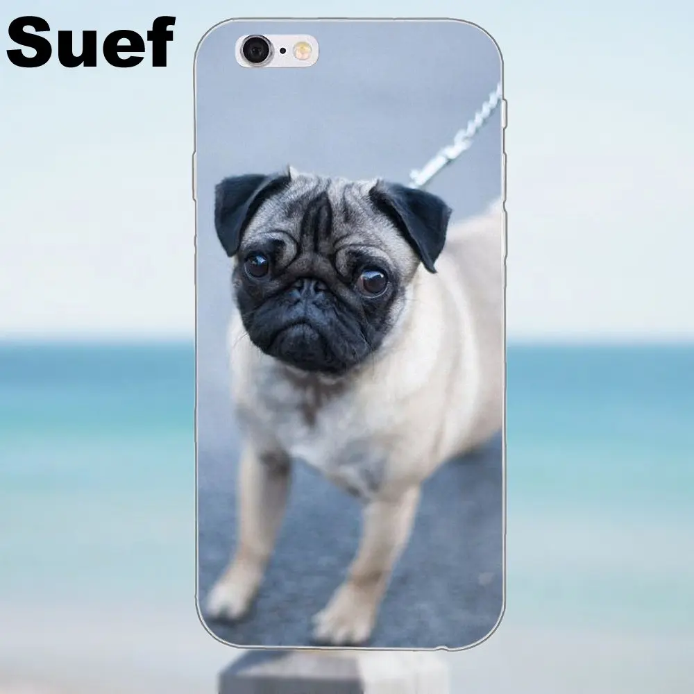 Suef Pug Face для iPhone X 4 4S 5 5S 5C SE 6 6S 7 8 Plus Samsung Galaxy J1 J3 J5 J7 A3 A5 2016 2017 TPU|for iphone|galaxy j1samsung galaxy j1 |